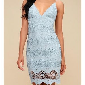 Lulu’s NWT Sway Away Light Blue Dress M